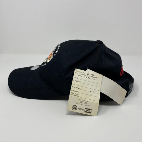 Super Bowl XXXV Tampa VTG Black Logo Athletic Cintas Snap Back Hat New with Tags - Picture 2 of 8